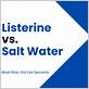 salt water vs listerine