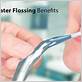 scholarly artices on value of water flossing