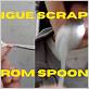 scrape tongue spoon