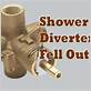 shower diverter fell out