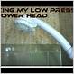 shower head low pressure fix