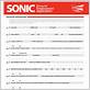 sonic application form
