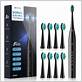 sonic electric toothbrush 12 brush heads & charging dock