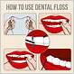 steps to use de floss for dental brideg