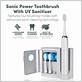 sterline sonic electric rechargeable toothbrush w uv sanitizer