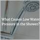 sudden change in water pressure in shower