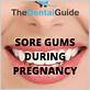 swollen gums pregnancy sign