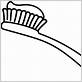 toothbrush coloring page