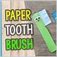 toothbrush craft template