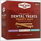 true acre foods all-natural dental chew sticks variety pack