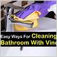 vinegar to clean bathroom