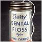 vintage glass dental floss container
