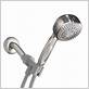 waterpik shower 12 setting handheld powerspray shower head brushed nickel