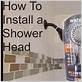 waterpik waterfall shower head installation instructions