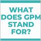 what does gpm stand for