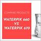 what is the difference between waterpik 660 and waterpik 670