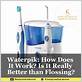 which is better waterpik or flossing