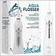 white water flosser with 4 tips & travel pouch aquasonic