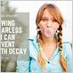 why does chewing sugarless gum likely reduce dental caries