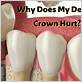 why does my crown hurt after waterpik